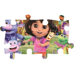 Clementoni - 24826 Puzzle per Bambini 24 Pezzi Supercolor, per Bambini 3+ Anni, Illustrazione Nickelodeon Dora, Made in Italy, 