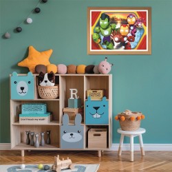 Clementoni - 24829 Puzzle 24 Pezzi Supercolor, per Bambini 3+ Anni, Illustrazione Marvel Iron Man and his Awesome Friends, Made