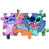 Clementoni - 26596 Disney Stitch Supercolor 60 Maxi Pezzi, Bambini 4 Anni, Cartoni Animati, Puzzle, Made in Italy