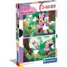 Clementoni - 24815 - Supercolor Puzzle - Disney Minnie - 2x60 Pezzi (Include 2 Puzzle Da 60 Pezzi) - Puzzle Bambini 4 Anni, Puz