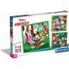 Clementoni - 25298 - Supercolor Puzzle - Disney Mickey and Friends - 3x48 Pezzi (Include 3 Puzzle Da 48 Pezzi) - Puzzle Bambini