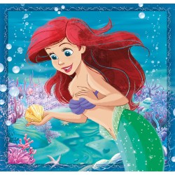 Clementoni - 25304 - Supercolor Puzzle - Disney Princess - 3x48 Pezzi (Include 3 Puzzle Da 48 Pezzi) - Made In Italy