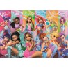 Clementoni - 26301 Puzzle 60 Pezzi Supercolor, per Bambini 4+ Anni, Illustrazione con Personaggi dal Cartone Winx Club, Made in