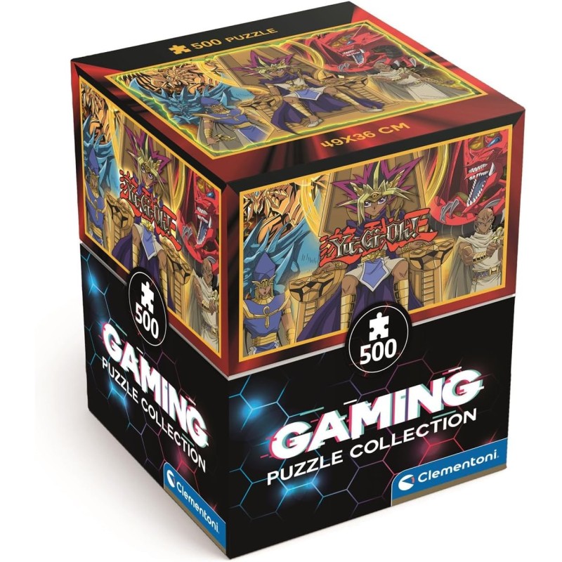 Clementoni - 35603 Puzzle 500 Pezzi Cube per Adulti e Ragazzi, Collection, Illustrazione Yu-Gi-Oh!, Poster Incluso, Made in Ita
