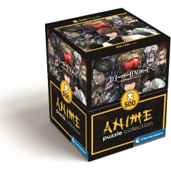 Clementoni - 35608 Puzzle 500 Pezzi Cube per Adulti e Ragazzi, Collection, Illustrazione Death Note, Poster Incluso, Made in It