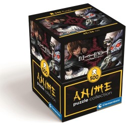 Clementoni - 35609 Puzzle 500 Pezzi Cube per Adulti e Ragazzi, Collection, Illustrazione Death Note, Poster Incluso, Made in It