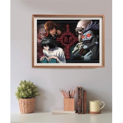 Clementoni - 35609 Puzzle 500 Pezzi Cube per Adulti e Ragazzi, Collection, Illustrazione Death Note, Poster Incluso, Made in It