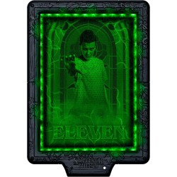 Clementoni - 35611 Stranger Things Metamorphic Art Collection - Demogorgon’s Hunt, Quadro Interattivo 520 Pezzi con Cornice e L