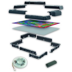 Clementoni - 35611 Stranger Things Metamorphic Art Collection - Demogorgon’s Hunt, Quadro Interattivo 520 Pezzi con Cornice e L