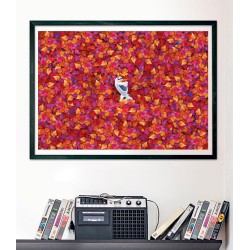 Clementoni - 39929 Impossible Puzzle 1000 Pezzi per Adulti e Ragazzi, Tema Disney Frozen con Poster Incluso, Compact Box, Made 