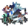 Clementoni - 37055 Puzzle 1000 Pezzi Fumetti, Illustrazione Lupin III Compact Box con Poster Incluso, dalla Serie Anime e Manga