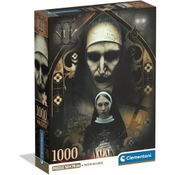 Clementoni - 37098 Puzzle 1000 Pezzi per Adulti e Ragazzi, Collection, Tema The Nun II - Valak, Poster Incluso, Made in Italy, 