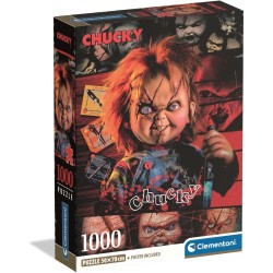 Clementoni - 37099 Puzzle 1000 Pezzi per Adulti e Ragazzi, Collection, Tema Chucky, Poster Incluso, Made in Italy, 50x70 cm