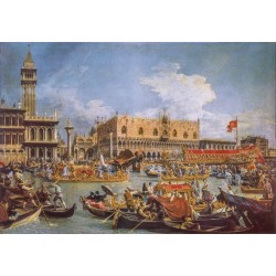 Clementoni - 39764 - Museum Collection - Canaletto, "The Return Of The Bucentaur At The Molo On Ascension Day" - 1000 Pezzi - M