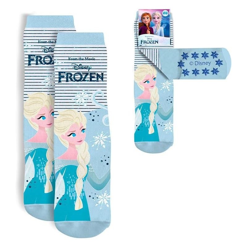Coriex - Calzini antiscivolo per bambini Frozen – calzini originali alla caviglia per bambine - D07002MC