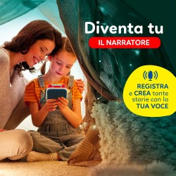 Clementoni Sapientino - 17729 Magico Raccontastorie per Bambini, con 40 Storie Illustrate in Pixel Art Interattive e Personaliz