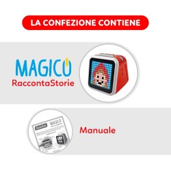 Clementoni Sapientino - 17729 Magico Raccontastorie per Bambini, con 40 Storie Illustrate in Pixel Art Interattive e Personaliz