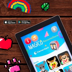 Clementoni Sapientino - 17729 Magico Raccontastorie per Bambini, con 40 Storie Illustrate in Pixel Art Interattive e Personaliz