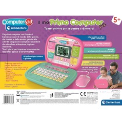 Clementoni Sapientino - 16657 Il Mio Primo Computer Pink, Gioco Educativo Interattivo, 35 Attività, Impara Lettere, Numeri, Log
