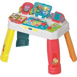 Clementoni Baby - 17547 Tavolo attività Baby Gamer, Postazione Gaming per Bambini, con Tastiera e Elementi Interattivi, Stimola