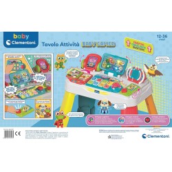 Clementoni Baby - 17547 Tavolo attività Baby Gamer, Postazione Gaming per Bambini, con Tastiera e Elementi Interattivi, Stimola