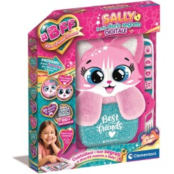 Clementoni - 16491 BFF Sally Il Mio Diario Segreto Digitale LCD, Gioco Interattivo, Animazioni e 20 Attività di Gioco, Diario E
