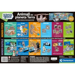 Clementoni Scienza e Gioco Lab - Animali del Pianeta Terra, con Visore VR per Realtà Aumentata con App Dedicata, per Scoprire I