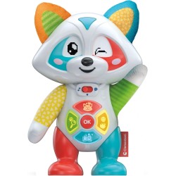 Clementoni Baby Oliver, il Mio Compagno di Giochi Interattivo, Raccontastorie Prima Infanzia con Occhi Led, Stimola Manualità e