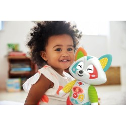 Clementoni Baby Oliver, il Mio Compagno di Giochi Interattivo, Raccontastorie Prima Infanzia con Occhi Led, Stimola Manualità e