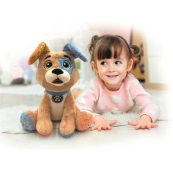 Clementoni Baby - 17583 Timmy Parla Gioca Canta, Peluche Interattivo Parlante in Italiano per Bambini di 12+ Mesi, Stimola lo S