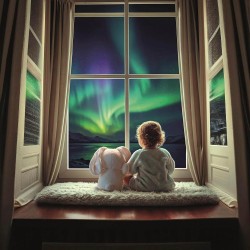 Clementoni Baby Fiocco, Proiettore di Aurora Boreale, Morbida Lepre Peluche con Proiettore, 17588