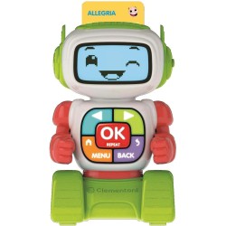 Clementoni Sapientino - 16713 Eddie Robot Educativo Interattivo, Gioco Educativo, Robot Parlante con Schermo LCD, Impara Letter