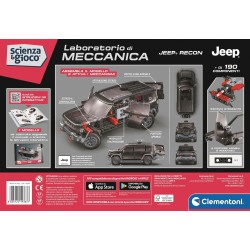 Clementoni 19383 Scienza e Gioco Laboratorio di Meccanica - Macchina Jeep Recon, Set Costruzioni Bambini, Scopri i Principi del