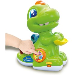 Clementoni 17953 Baby Dino e Baby Dino, Dinosauri Interattivi Parlanti, per Bambini di 12-36 Mesi, Centro attività Che Stimola 