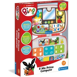 Baby Clementoni - 17999 Il Mio Primo Computer Bing, Gioco Educativo Computer, Centro Attività Prima Infanzia, Insegna Lettere, 