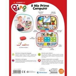 Baby Clementoni - 17999 Il Mio Primo Computer Bing, Gioco Educativo Computer, Centro Attività Prima Infanzia, Insegna Lettere, 