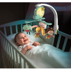 Baby Clementoni for You - 17561 Goodnight Cot Mobile, Giocattolo Musicale per Neonati 0+ Mesi, per Culla e Passeggino, in Morbi