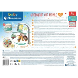 Baby Clementoni for You - 17561 Goodnight Cot Mobile, Giocattolo Musicale per Neonati 0+ Mesi, per Culla e Passeggino, in Morbi