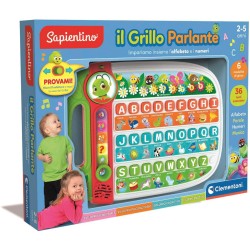 Clementoni Sapientino - 16801 Il Grillo Parlante, Gioco Educativo, 36 Tasti Interattivi, 6 Modalità di Gioco, Impara Alfabeto, 