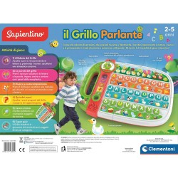 Clementoni Sapientino - 16801 Il Grillo Parlante, Gioco Educativo, 36 Tasti Interattivi, 6 Modalità di Gioco, Impara Alfabeto, 