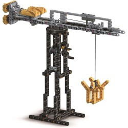 Clementoni 19442 Scienza e Gioco Laboratorio di Meccanica - Gru Cingolata, Set Costruzioni Bambini, Scopri i Principi dell Inge