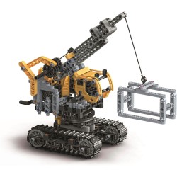 Clementoni 19442 Scienza e Gioco Laboratorio di Meccanica - Gru Cingolata, Set Costruzioni Bambini, Scopri i Principi dell Inge