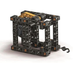 Clementoni 19442 Scienza e Gioco Laboratorio di Meccanica - Gru Cingolata, Set Costruzioni Bambini, Scopri i Principi dell Inge