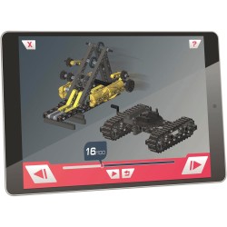 Clementoni 19442 Scienza e Gioco Laboratorio di Meccanica - Gru Cingolata, Set Costruzioni Bambini, Scopri i Principi dell Inge