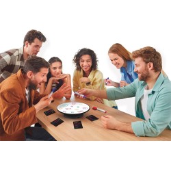 Clementoni - 16704 Disco Draw, Gioco da Tavolo Party Game a Tema Disegno con Lavagna Girevole e Sfide Creative, Perfetto per le