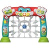 Clementoni Baby 17954 Tira e Segna Goleador, Rete da Calcio Elettronica con Luci e Suoni Bambini 18+ Mesi, Impara Numeri, Color