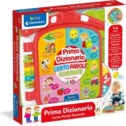 Clementoni Baby 17984 Scopro Il Mondo in 100 Parole, Gioco Educativo Bambini 1-4 Anni, Libro Prima Infanzia 10 Pagine Interatti
