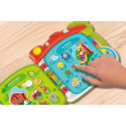 Clementoni Baby 17984 Scopro Il Mondo in 100 Parole, Gioco Educativo Bambini 1-4 Anni, Libro Prima Infanzia 10 Pagine Interatti