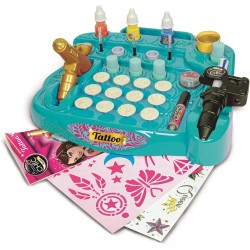 Clementoni Crazy Chic - 18260 My Tattoo Lab, Gioco Creativo, Kit per Creare Tatuaggi Temporanei Personalizzati, Punte Intercamb