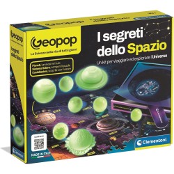Clementoni x Geopop - 19426 Segreti dello Spazio, Puzzle 150 Pezzi, Gioco Scientifico per Scoprire Pianeti, Costellazioni e Sis